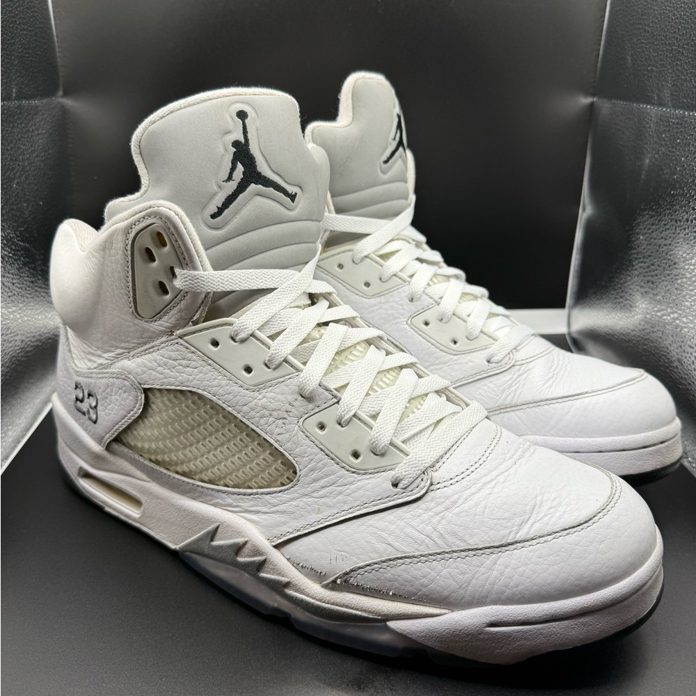 Size 13 - Air Jordan 5 Retro 2015 White Metallic